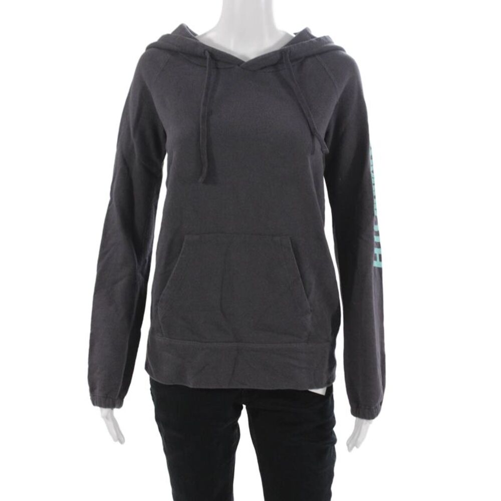 Yosemite Women Pullover Hoodie Dark Gray Drawstring 100% Cotton Size 1